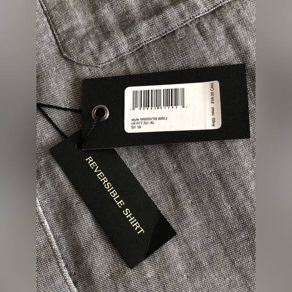 Men’s John Varvatos ⭐️ U.S.A. Reversible Long Sleeve Sport Shirts - Picture 14 of 16